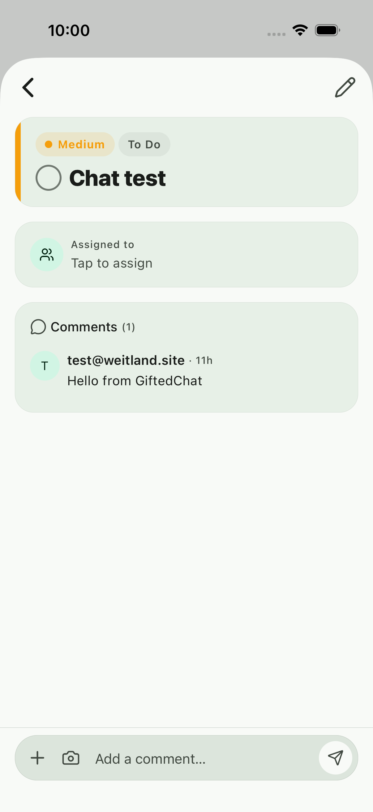 Task detail