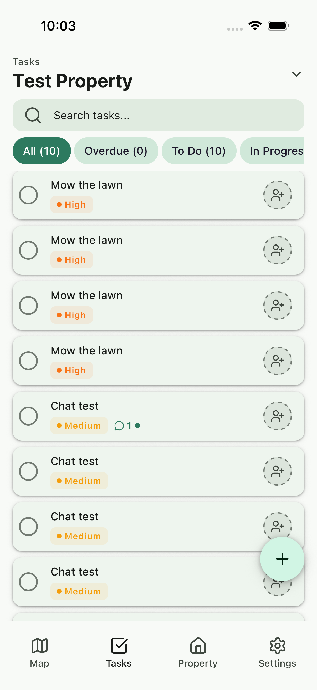 Weitland mobile task list